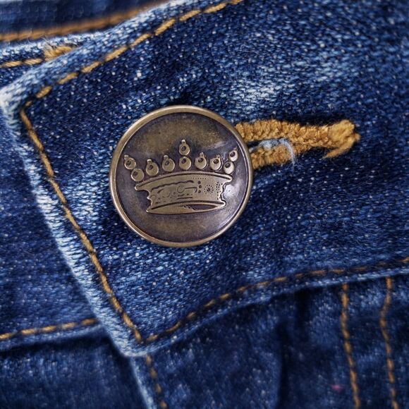 LL Cool J Jean Shorts Denim Cotton Mens SZ 36 Blue Straight VTG Baggy 90s Y2K - Picture 11 of 12